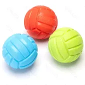 Mini piłka siatkowa 6 cm z dźwiękiem praktyczna zabawka i gryzak dla psa