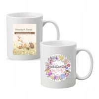 Kubek z nadrukiem napis PREZENT WIELKANOC