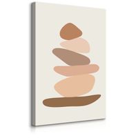 OBRAZ DO SYPIALNI KAMYKI SKAŁY STYL BOHO ABSTRAKCJA MINIMALIZM 40cm x 60cm