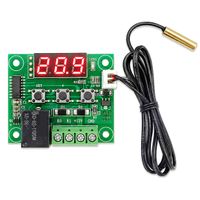 Termostat cyfrowy W1209 12V czerwony wyświetlacz + sonda przekaźnik 1750W