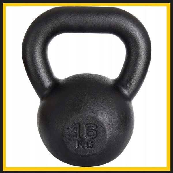 Kettlebell żeliwny odważnik kula kettle 16kg zdjęcie 4
