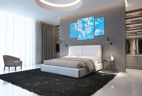 Obraz 80X40 Dmuchawce Abstrakcja Błękitne Tle na Arena.pl