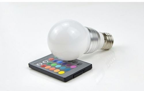 ŻARÓWKA DIODOWA LED RGB 7W/E27 16 KOLORÓW + PILOT na Arena.pl