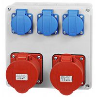 GNIAZDKO QUADRA USB PODWÓJNE Z UZIEMIENIEM GWINTOWANE IP20