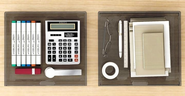 PÓŁKA PODSTAWKA POD MONITOR Z SZUFLADKAMI BIAŁA NADSTAWKA NA BIURKO RK2 zdjęcie 8