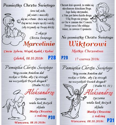 Srebrny Łańcuszek 925 Krzyż Komunia Chrzest Grawer na Arena.pl