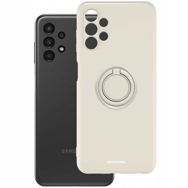 Spacecase Silicone Ring Galaxy A13 4G Bone zdjęcie 2