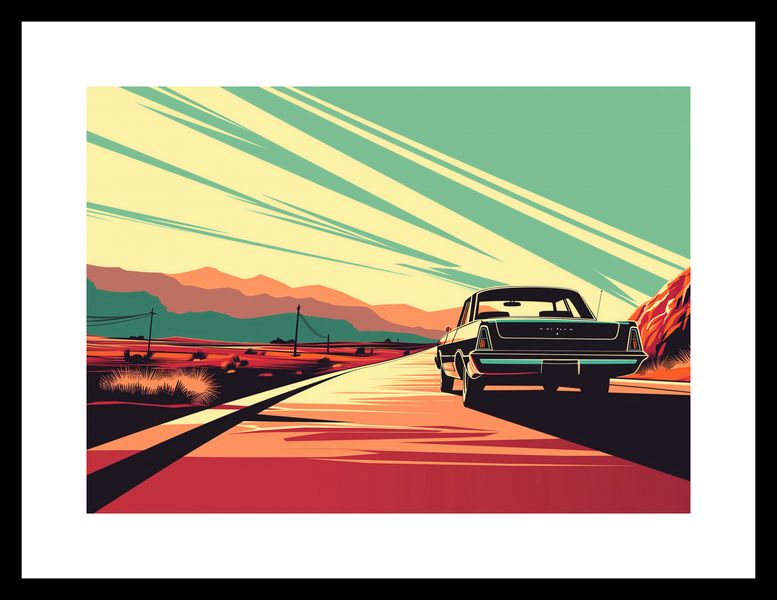 Plakat 29,7x21cm Droga przez Pustynię zdjęcie 3