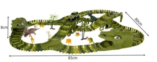 Tor Wyścigowy Dinozaur Dino Park 271 el. XXL 360cm na Arena.pl