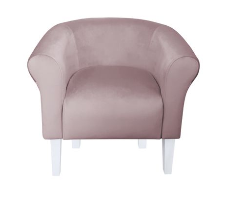 Fotel Milo nogi 20cm białe szary róż MG55 na Arena.pl