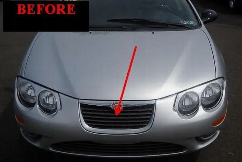 2002-2004 CHRYSLER 300M - LIstwy chrom grill chromowan zdjęcie 3