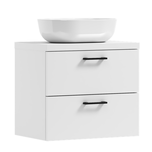 Szafka łazienkowa wisząca LUNA 50 biały z umywalką Blanco (W2) na Arena.pl