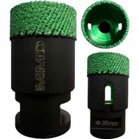 Otwornica diamentowa brazowana MMD Ø35 mm M14 do gresu ceramiki płytek