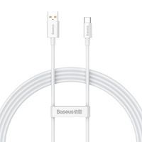 Kabel przewód USB-A - USB-C Superior Series 100W 1.5m - biały