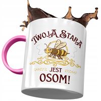 Kubek Różowy Dla Twojej Starej Stara Jest Osom Z Nadrukiem Ze Zdjęciem