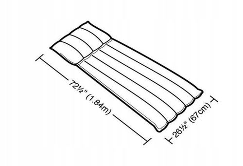 Materac jednoosobowy Intex 184 x 67 x 17 cm szary na Arena.pl