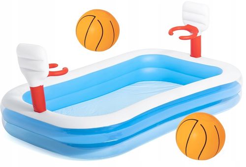BASEN DMUCHANY DZIECIĘCY DO GRY W KOSZYKÓWKĘ 251x168cm BESTWAY 54122 na Arena.pl