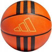 Piłka do koszykówki adidas 3-Stripes Rubber X3 pomarańczowa HM4970 - 7
