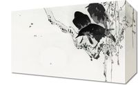 Obraz 30x20cm Crows 2, Seitei Japoński Vintage do Salonu