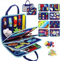 Tablica Manipulacyjna Sensoryczna dla Dzieci Miękka Edukacyjna Montessori