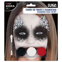 farbki do twarzy zestaw z diamentami luna kidea