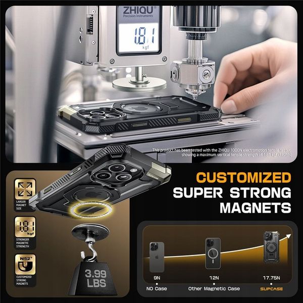 SUPCASE UB GRIP MAG MAGSAFE IPHONE 16 PRO MAX BLACK zdjęcie 8