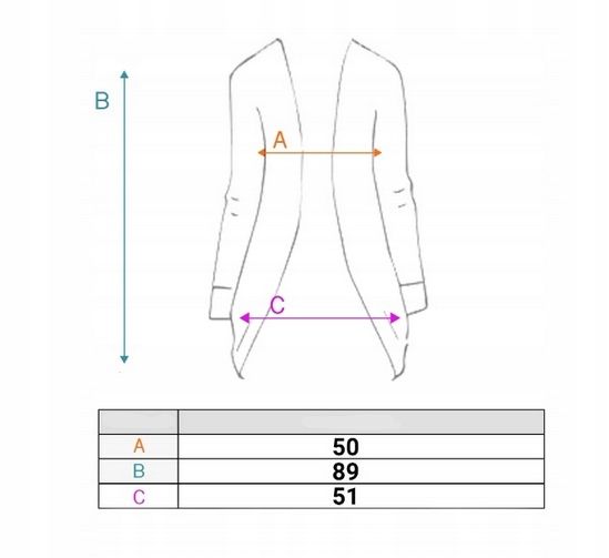 Długi SWETER KARDIGAN Narzutka Dużo Kolorów 3554 zdjęcie 3