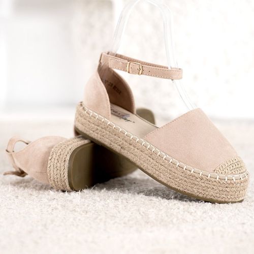 Beżowe Espadryle Na Platformie r.38 na Arena.pl