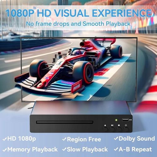 Odtwarzacz DVD i CD, HDMI 1080P dla wszystkich regionów obsługa PAL/NTSC na Arena.pl