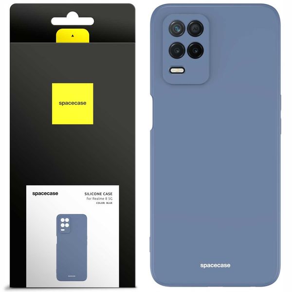 Spacecase Silicone Case Realme 8 5G Blue zdjęcie 1