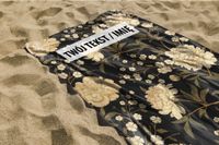 RĘCZNIK Jasne kwiaty z twoim dowolnym tekstem 150x70cm 025H