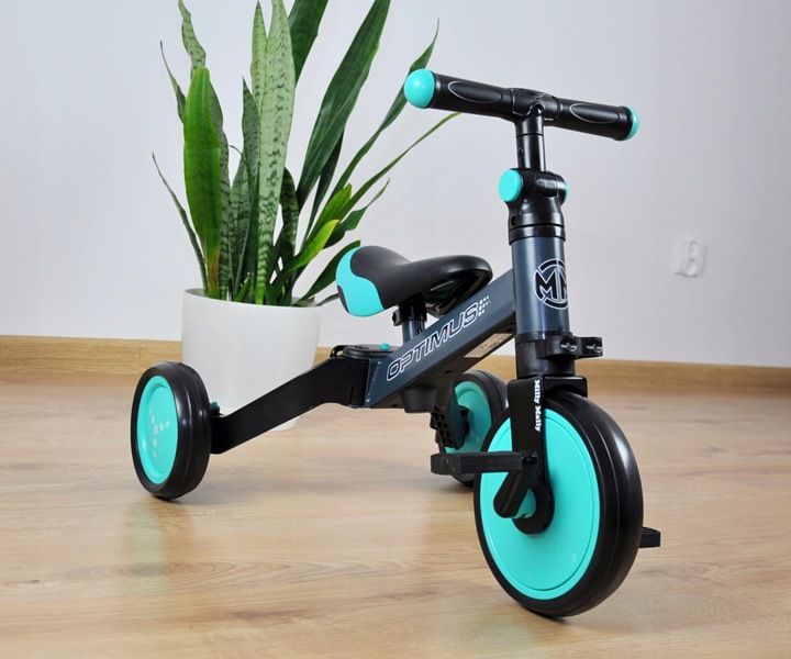 Milly Mally Rowerek 3w1 Optimus miętowy mint zdjęcie 2
