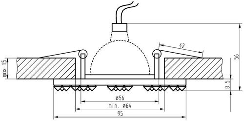 SS-20 ch/si MR16 chrom opr. strop. stała kwadratowa szkło siena na Arena.pl