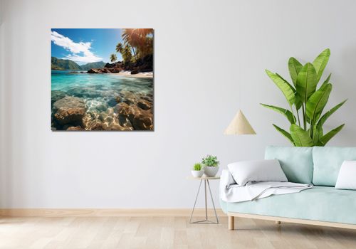 Obraz 90x90cm Odosobniony Raj na Arena.pl