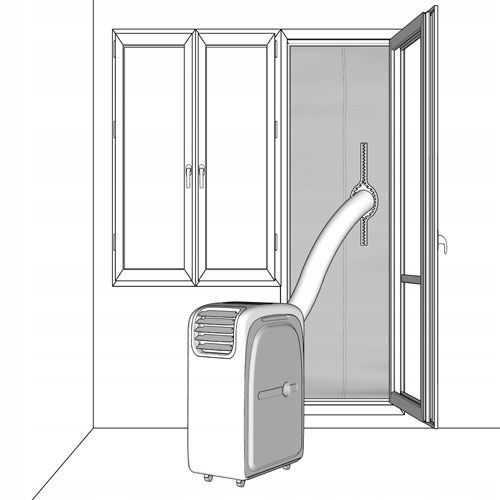 Uszczelka okienna do klimatyzatora na okno balkonowe XL AirStop Warmtec zdjęcie 4