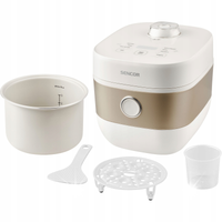 Garnek do gotowania ryżu warzyw RYŻOWAR 1.6L SENCOR SRM 1600WH WIELEFUNKCJI