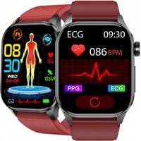 SMARTWATCH ZEGAREK DAMSKI EKG GLUKOZA CIŚNIENIE TEMPERATURA ROZMOWY MENU PL