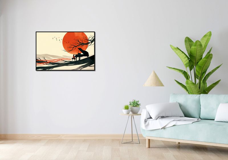 Plakat 86,4x56,8cm Pianistka zdjęcie 4