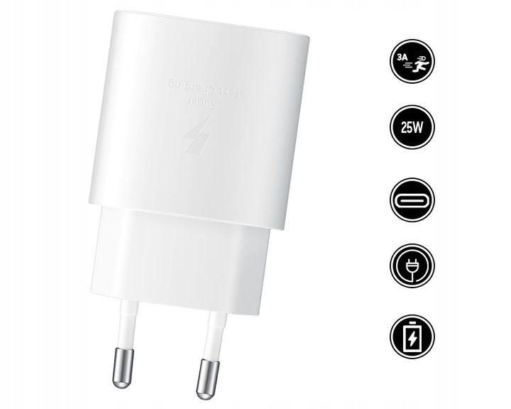 Oryginalna ładowarka Samsung S22 S23 S24 S21 A55 A54 A15 A14 M15 USB C 25W zdjęcie 14