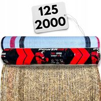 Siatka do bel POWER NET 125x2000m gruba do owijania słomy, siana, kiszonki