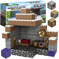 Klocki magnetyczne 3D kostki budowlane Pixele Zestaw XL 120 el. domek łóżko