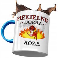 Kubek Błękitny Dla Róży Koleżanki Żony Prezent Z Nadrukiem Ze Zdjęciem