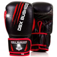 RĘKAWICE BOKSERSKIE ZE SKÓRY SKÓRZANE SKÓRA NATURALNA MuayTahi BUSHIDO 10oz
