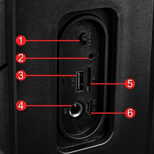 Głośnik Bluetooth Boombox Mobilny USB RADIO LED Bezprzewodowy Przenośny MP3 na Arena.pl