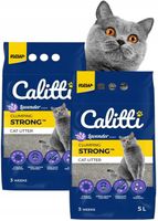 CALITTI ŻWIREK DLA KOTA BENTONITOWY LAWENDOWY 2X5L