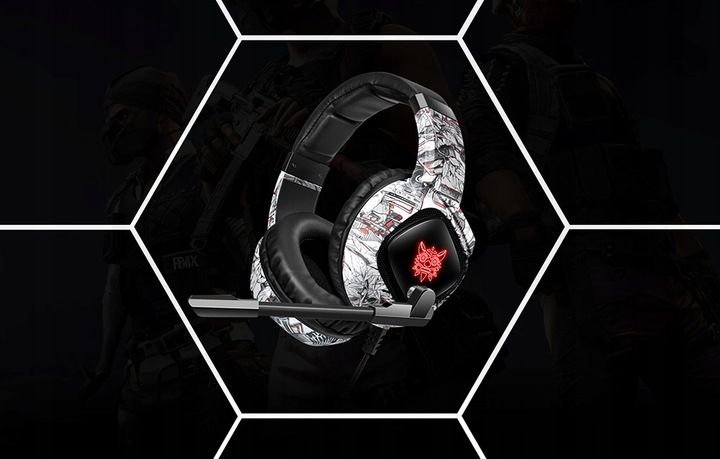 ONIKUMA K19 CAMOU PRZEWODOWE SŁUCHAWKI GAMINGOWE NAUSZNE RGB Z MIKROFONEM zdjęcie 12