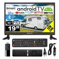 Telewizor do KAMPERA 12V Manta SMART Android TV WiFi BT 19'' HD APLIKACJE