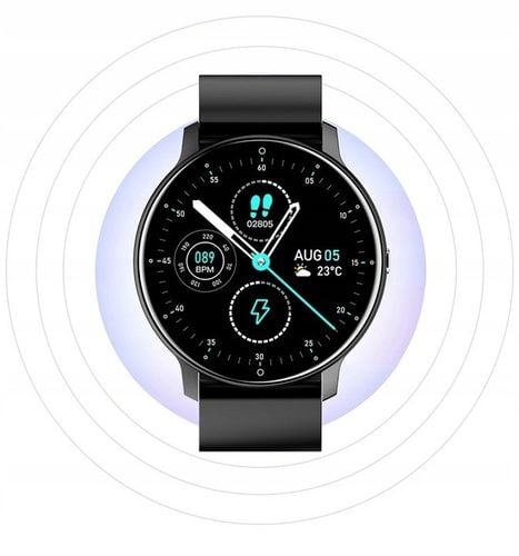 Zegarek męski MK-Tech SMARTWATCH krokomierz pulsometr czarny na Arena.pl