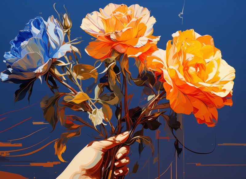 Plakat 55x40cm Żywy Uścisk zdjęcie 1