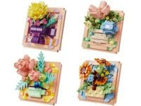 DLA DZIECI KLOCKI TECHNICZNE KWIATY W RAMCE 1SZT